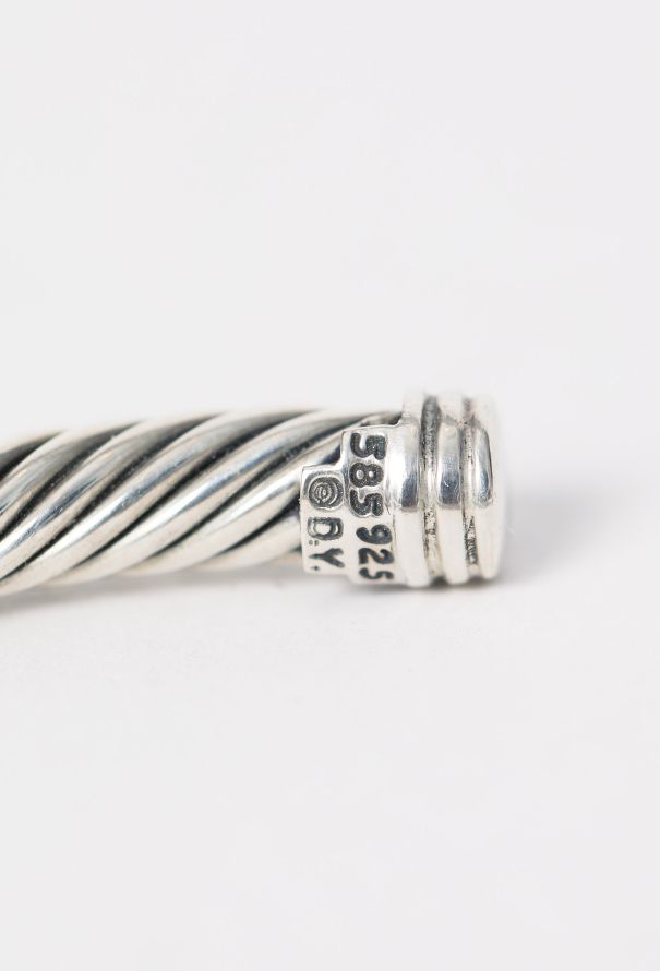 David Yurman 14K Yellow Gold & Classic Cable Sterling Bracelet - 6