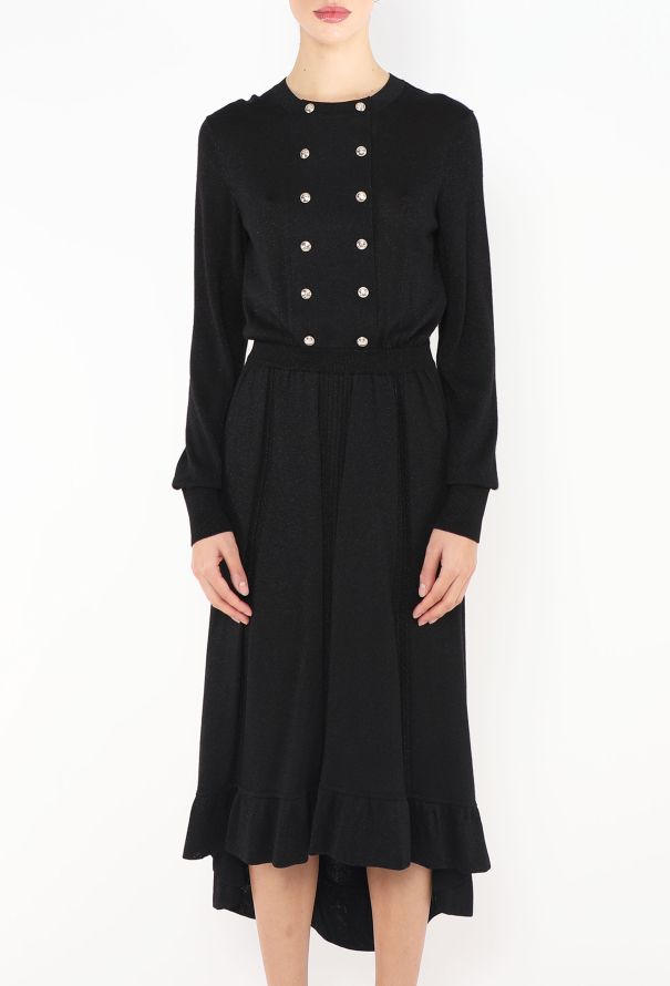 Chanel 2020 ‘CC’ Button-Up Knit Dress - 3