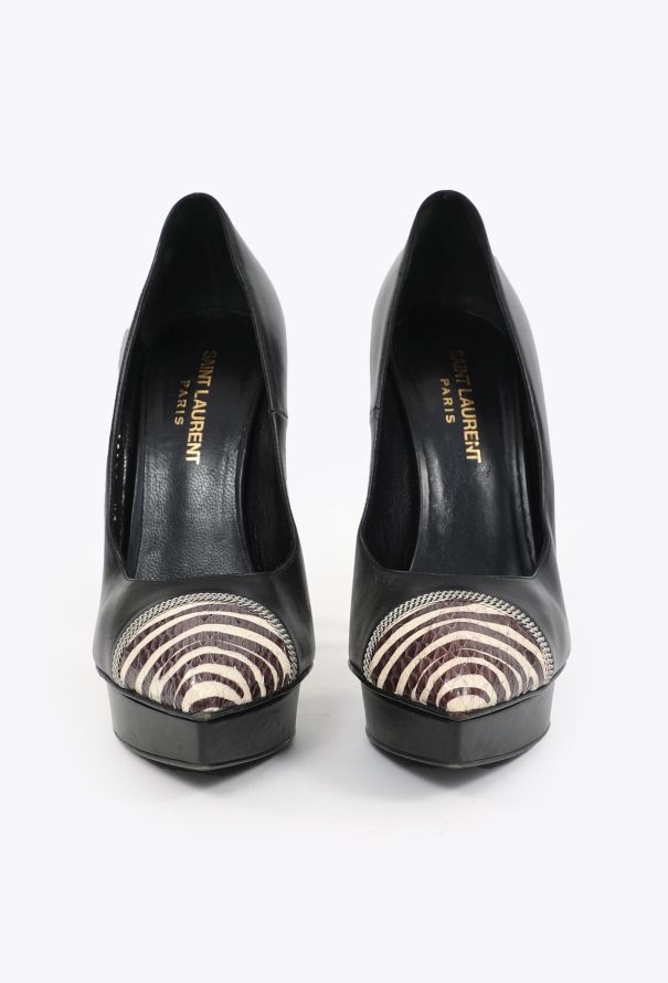 Saint Laurent S/S 2013 Janis Snakeskin Pumps - 4