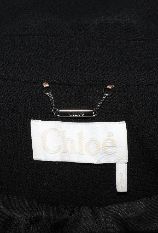 Chloé 2019 Double-Breasted Crêpe Peacoat - 7