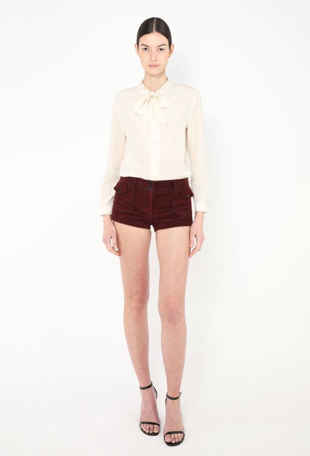 Saint Laurent S/S 2019 Corduroy Pocket Shorts - 4 Saint Laurent S/S 2019 Corduroy Pocket Shorts - 4