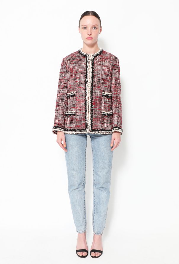Chanel Tweed Braided Trim Jacket - 3