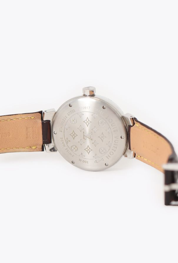 Louis Vuitton Steel Tambour GMT Q1131 Watch - 6 Louis Vuitton Steel Tambour GMT Q1131 Watch - 6