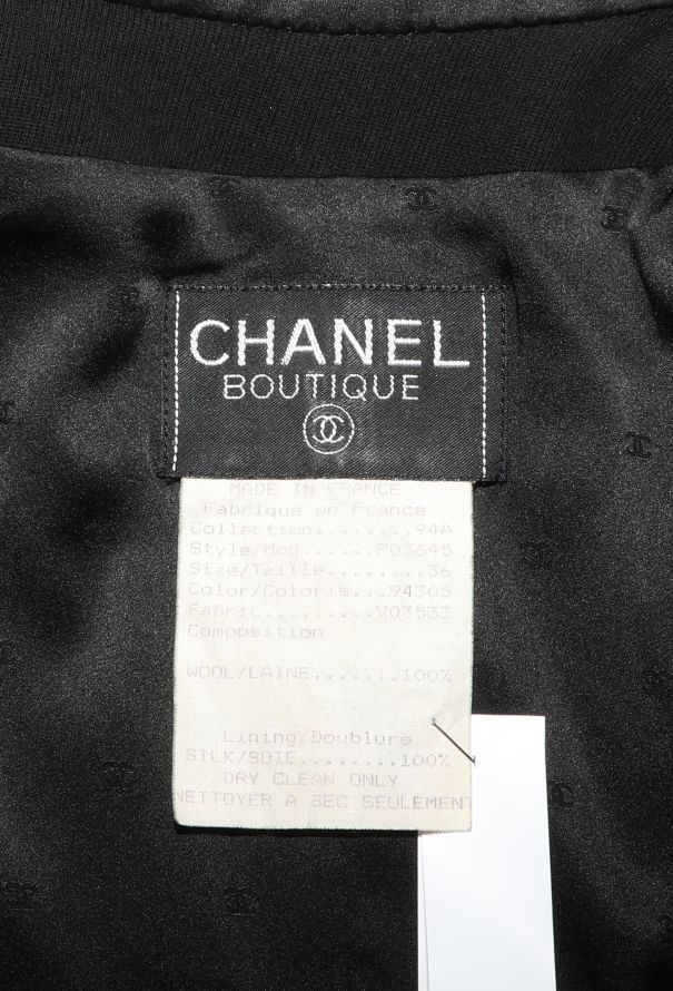 Chanel TIMELESS 1994 Tailored 'CC' Smoking Jacket - 7