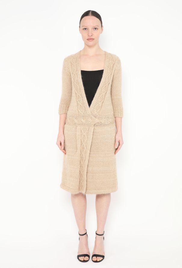 Rodarte Cable-Knit Wrap Dress - 1