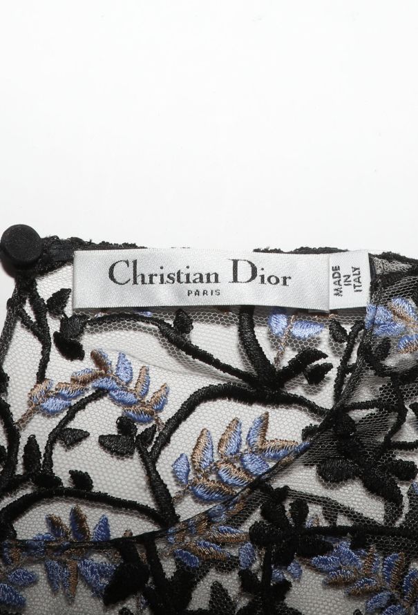 Dior Pre-Fall 2016 Embroidered Mesh Top - 8