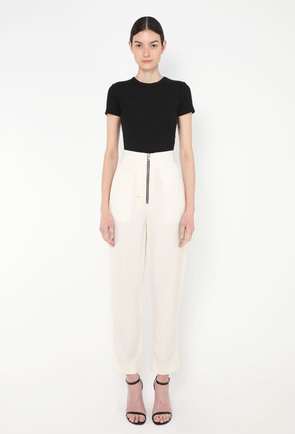 Céline S/S 2016 Silk Zip Trousers - 1