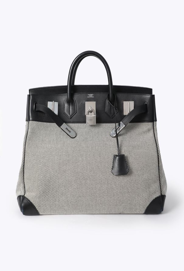 Hermès Evergrain & Toile Criss Haut à Courroies 40 - 3