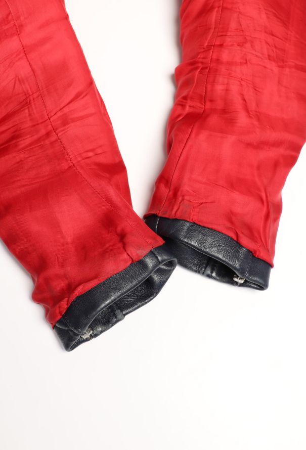 Céline Navy Leather Biker Jacket - 9