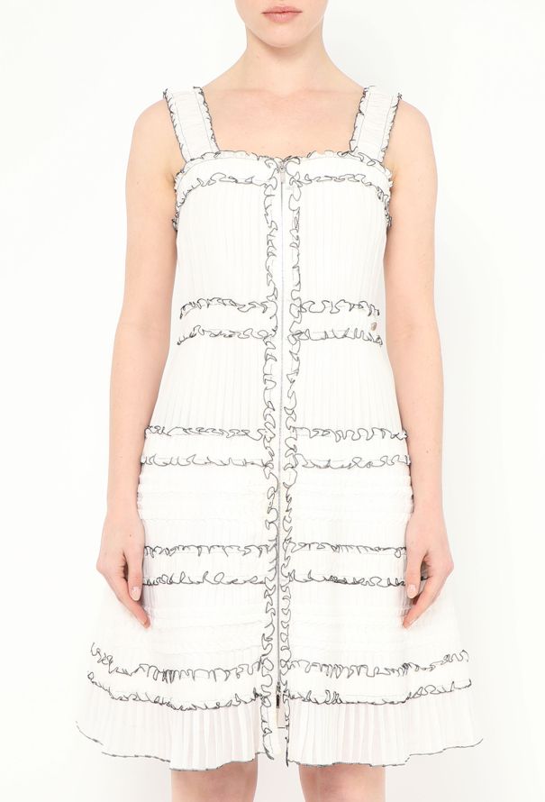 Chanel S/S 2017 Ruffled Voile Silk Dress - 1