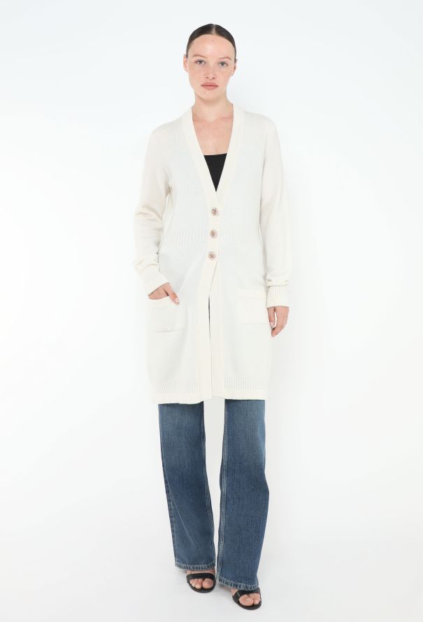 Chanel Cashmere Filigree 'CC' Cardigan - 4 Chanel Cashmere Filigree 'CC' Cardigan - 4