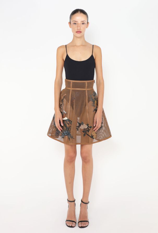 Dior STUNNING 2022 Hand-Painted Honeycomb Skirt - 2 Dior STUNNING 2022 Hand-Painted Honeycomb Skirt - 2