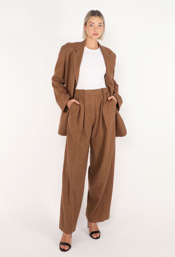 The Row Stonna Felted Cashmere Suit, 2022 - 5
