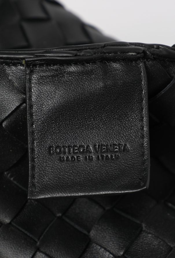 Bottega Veneta Campana Black Intrecciato Small Shoulder Bag - 12