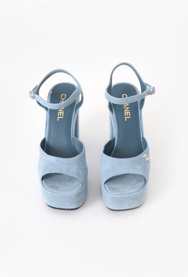 Chanel 2023 Suede Platform Pumps - 2 Chanel 2023 Suede Platform Pumps - 2