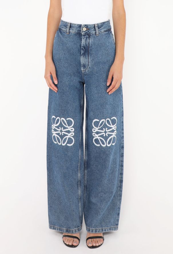 Loewe Pre-Fall 2023 Anagram Appliqué Jeans - 3