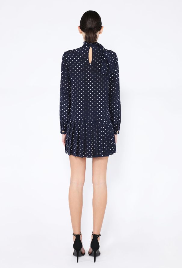 Miu Miu 2025 Crêpe De Chine Lavallière Dress - 4