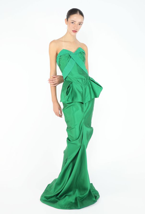 Tom Ford Charmeuse Sculpted Bustier Gown - 1