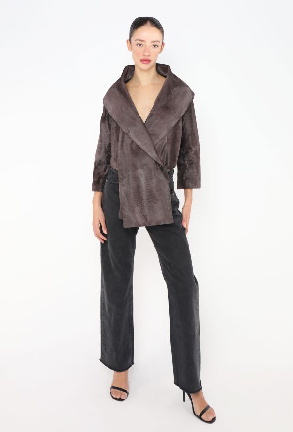 Prada 2000 Pony Hair Shawl Jacket - 4 Prada 2000 Pony Hair Shawl Jacket - 4