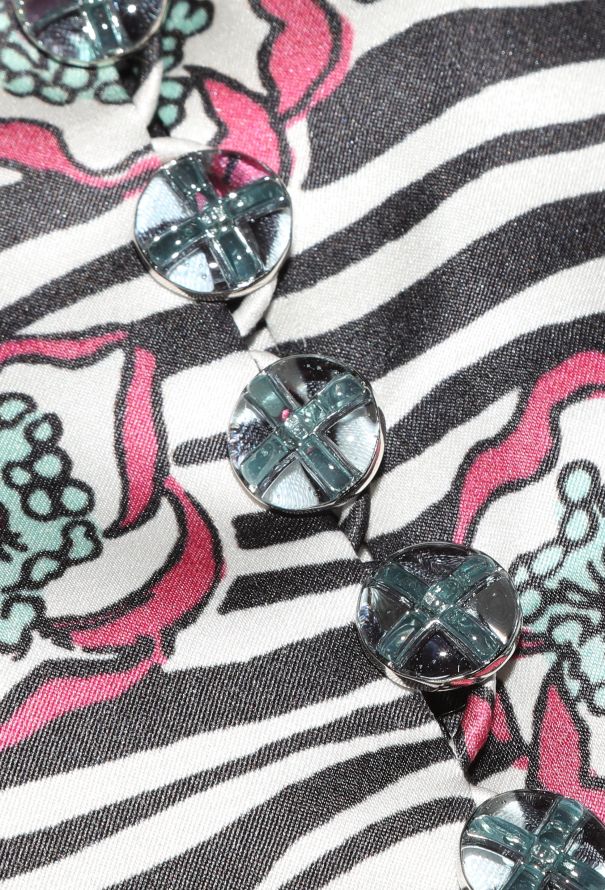 Chanel S/S 2023 Graphic Silk Dress - 7