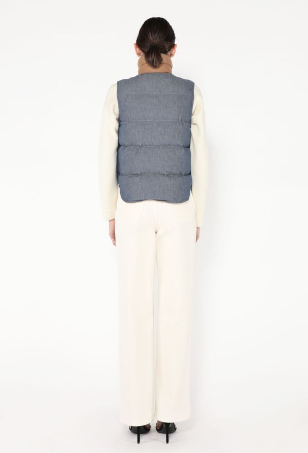 Loro Piana 2023 Lance Chambray Cashmere Vest - 5