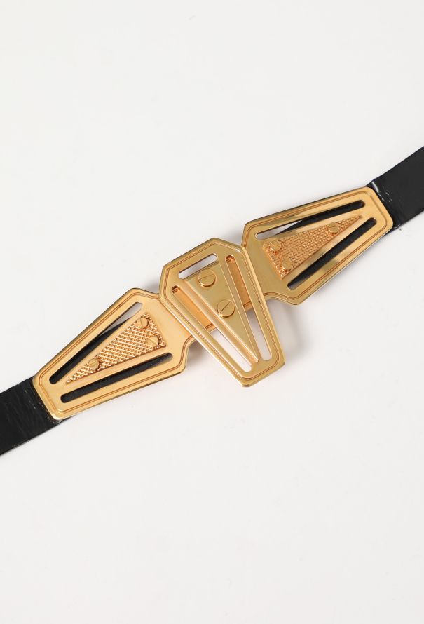 Balenciaga Iconic S/S 2007 Leather Tron Belt - 3