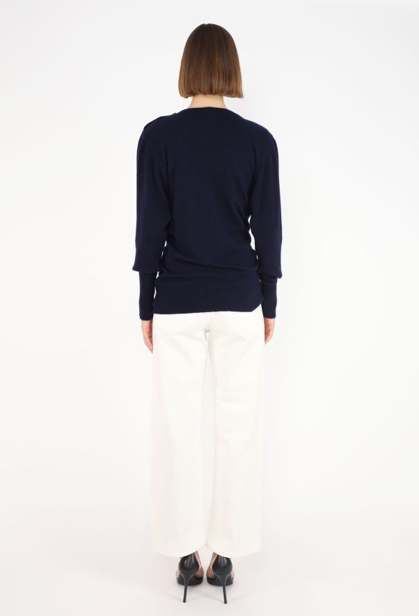 Chanel Scottish Cashmere Knit Sweater, 1980s - 4