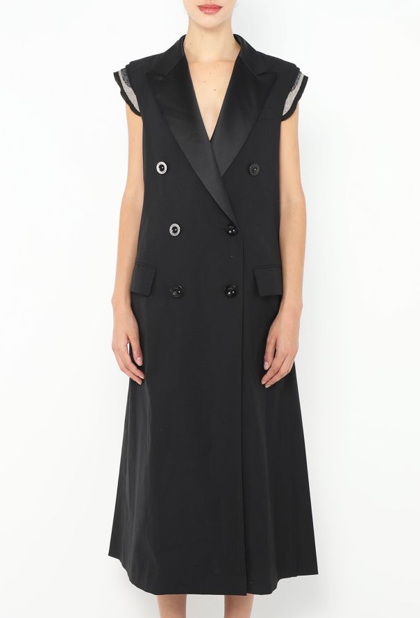Sacai 2022 Belted Smoking Dress - 3