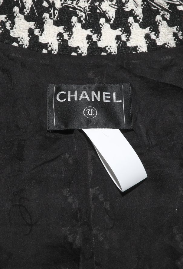 Chanel 2008 Houndstooth Tweed Jacket - 6