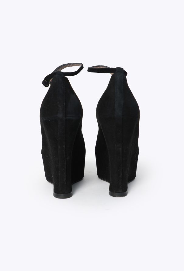 Saint Laurent F/W 2008 Suede Platform Wedges - 6