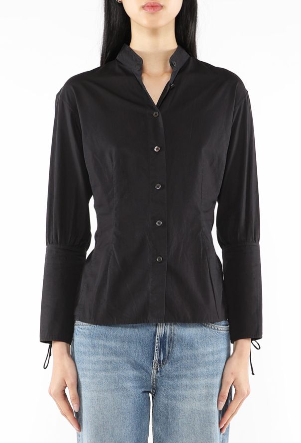 Saint Laurent Lace-Up Corset Cuff Shirt, 2001 - 3