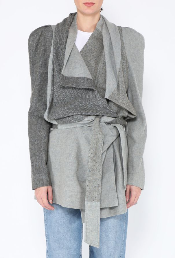 Vivienne Westwood Deconstructed Wool Wrap Jacket - 1