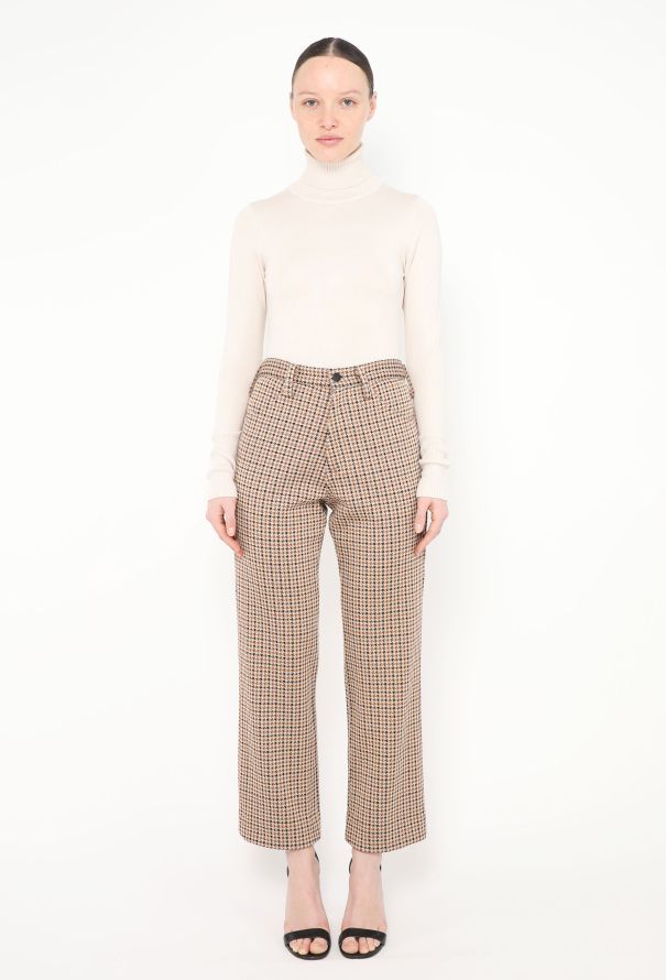 Céline Tailored Houndstooth Trousers - 1