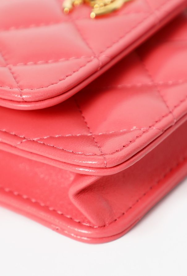 Chanel Coral Mini Wallet on Chain - 11