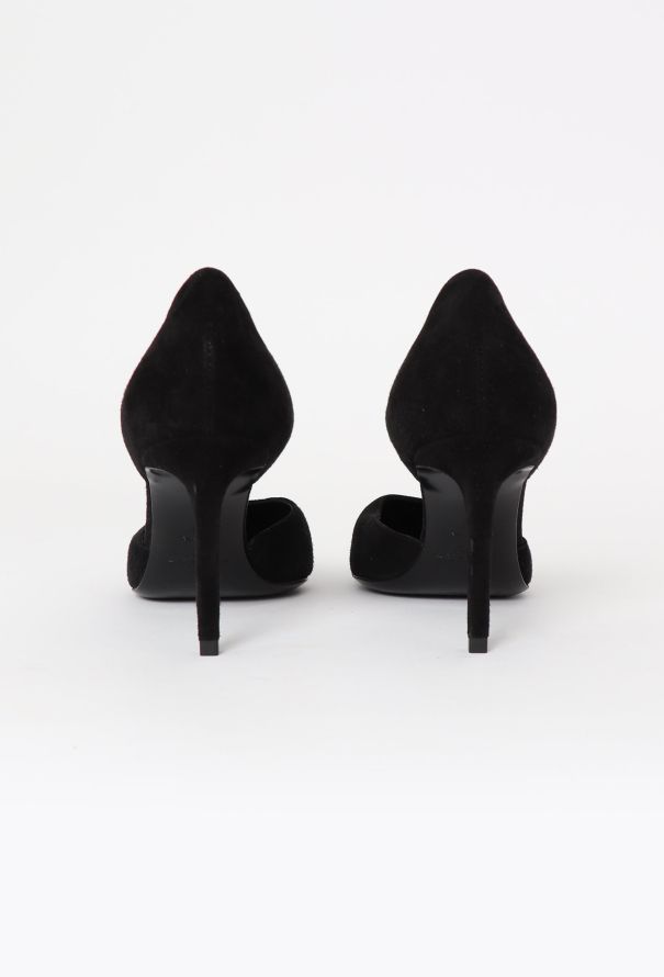 Saint Laurent Suede D'Orsay Pumps - 4 Saint Laurent Suede D'Orsay Pumps - 4
