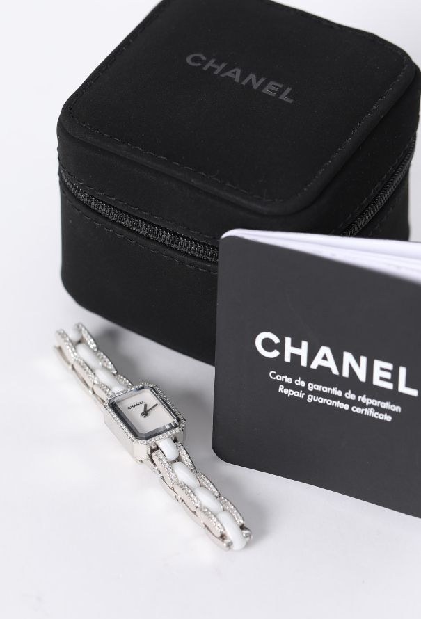 Chanel Rare 18K White Gold & Diamond Mini Première Watch - 3