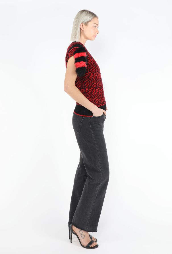 Balenciaga Le Dix F/W 2000 Cashmere Foxtail Sweater - 6