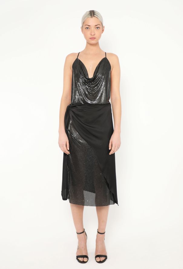 Paco Rabanne 2019 Draped Metallic Mesh Dress - 4 Paco Rabanne 2019 Draped Metallic Mesh Dress - 4