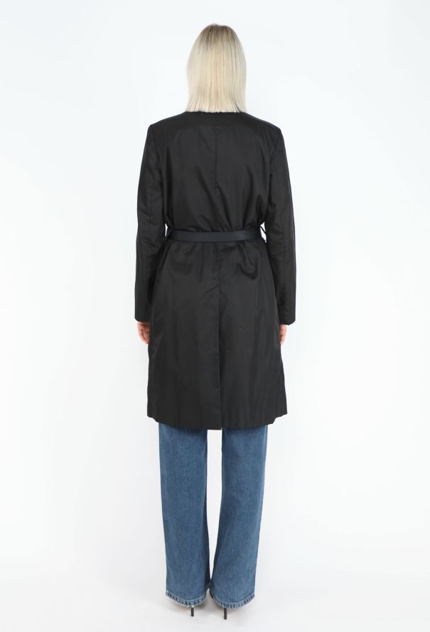 Prada Mid '90s Belted Nylon Coat - 5