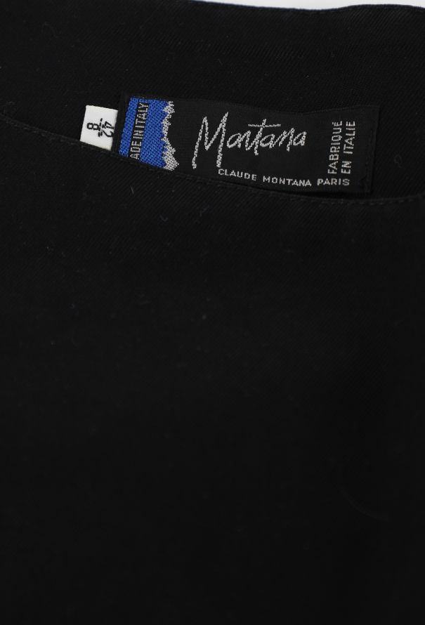 Claude Montana S/S 1988 Sculptural Off The Shoulder Dress - 6