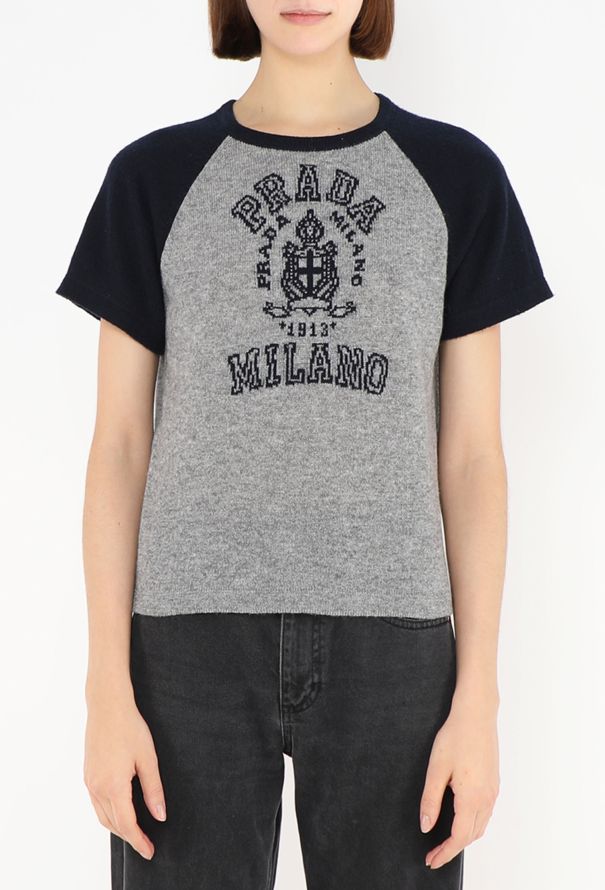 Prada 2024 Cashmere Varsity Knit Top - 1