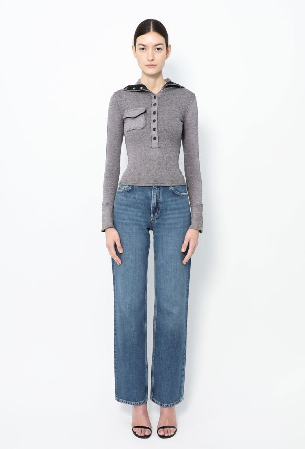 Balenciaga F/W 2003 Ribbed Turtleneck Top - 3 Balenciaga F/W 2003 Ribbed Turtleneck Top - 3