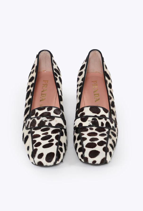 Prada COLLECTOR F/W 1995 Pony Hair Loafer Pumps - 3