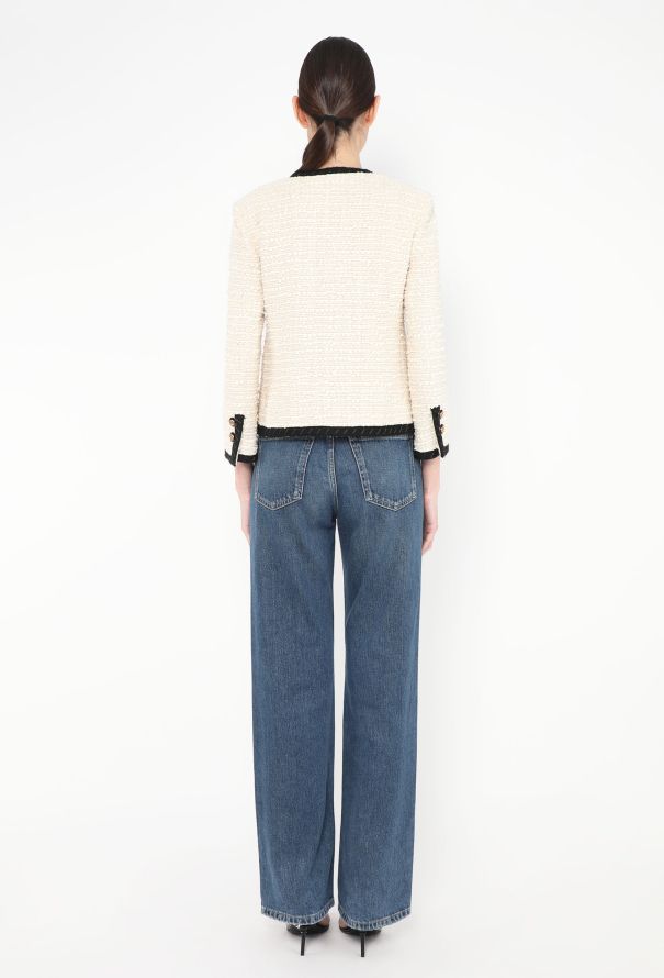 Gucci 2018 Tweed Emblem Jacket - 5