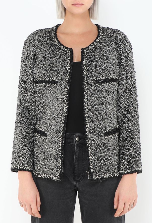 Chanel 2011 Braided Trim Tweed Jacket - 1
