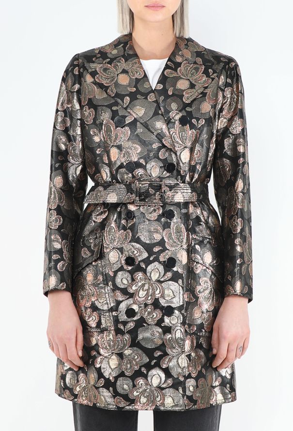 Saint Laurent STUNNING Haute Couture 1969 Brocade Trench - 5