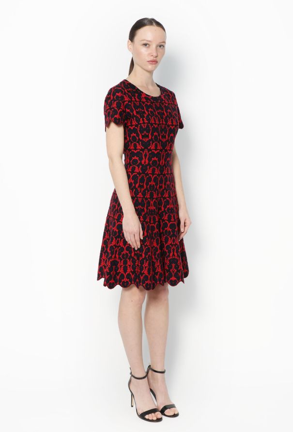 Alaïa Flared Jacquard Dress - 3