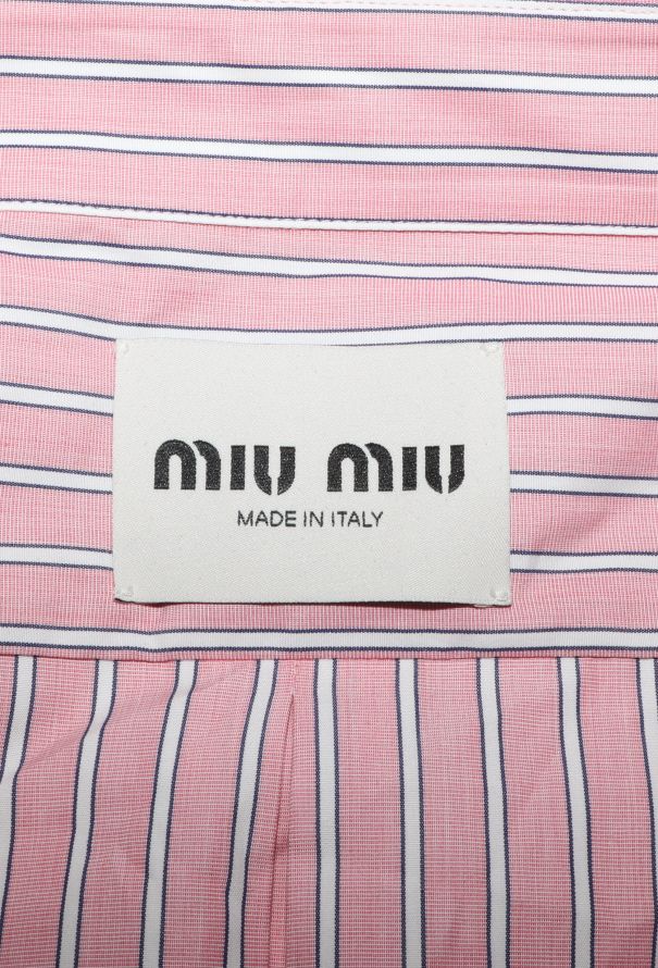 Miu Miu Poplin Off-Shoulder Dress, 2025 - 6