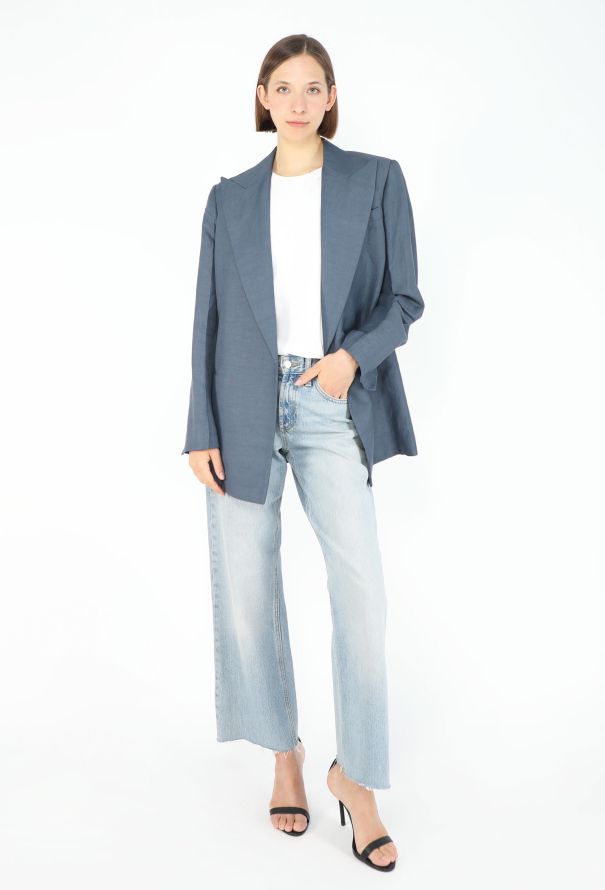 Céline Resort 2018 Notched Linen Blazer - 3