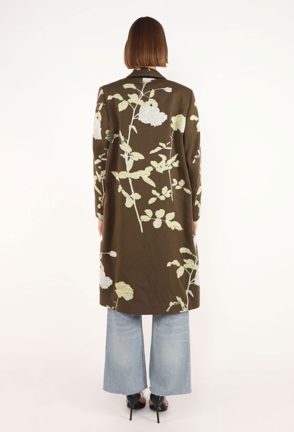 Dries Van Noten Floral & Vine Patchwork Coat - 6